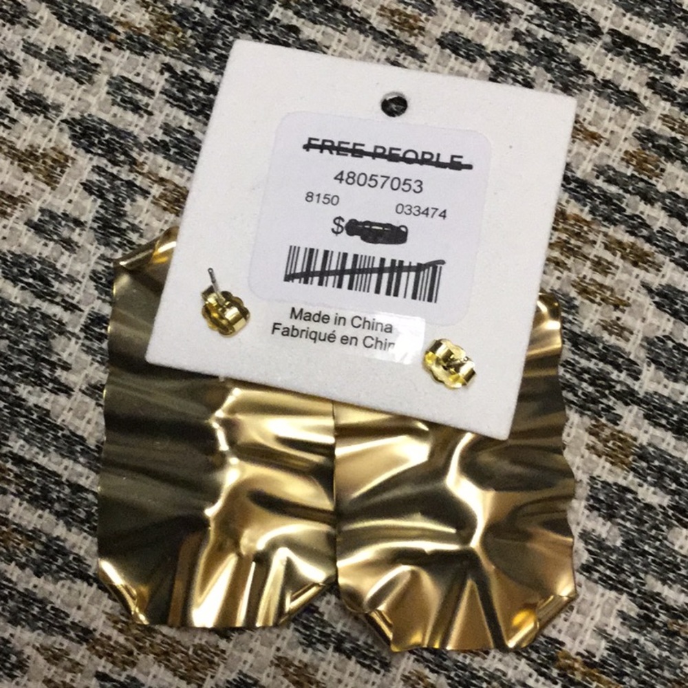 Free People Gold Foil earrings - Picture 5 of 5